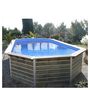 Voir la diapositive 4 : WATERCLIP Piscine en bois longitudinale 495x315x129 LOUIS