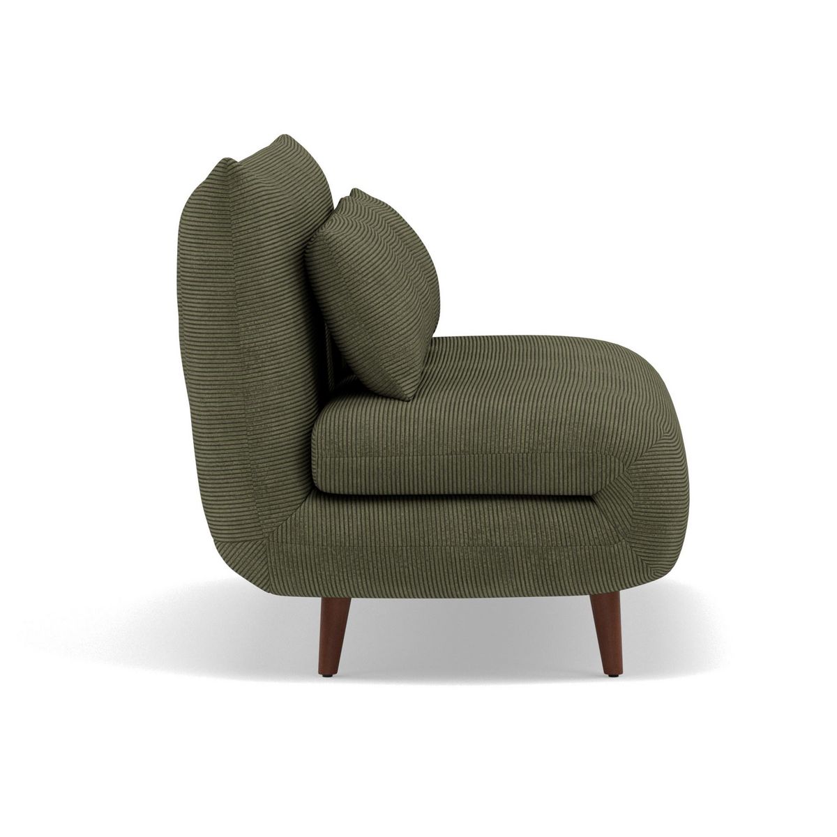 BEST MOBILIER Lumi - banquette convertible clic-clac 2 places en velours côtelé