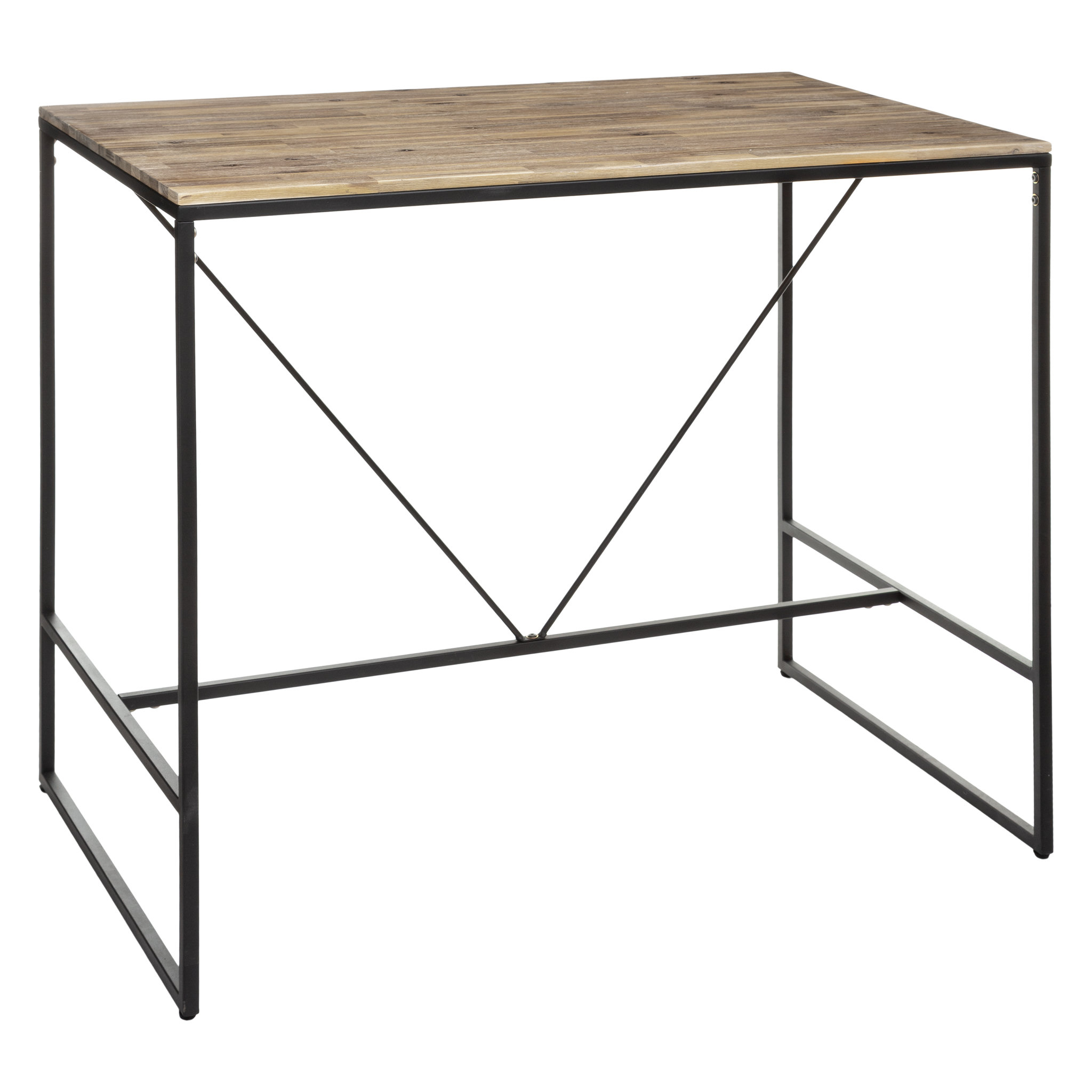 ATMOSPHERA Table de bar haute pieds métal L115cm ELEORA