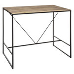 ATMOSPHERA Table de bar haute pieds métal L115cm ELEORA