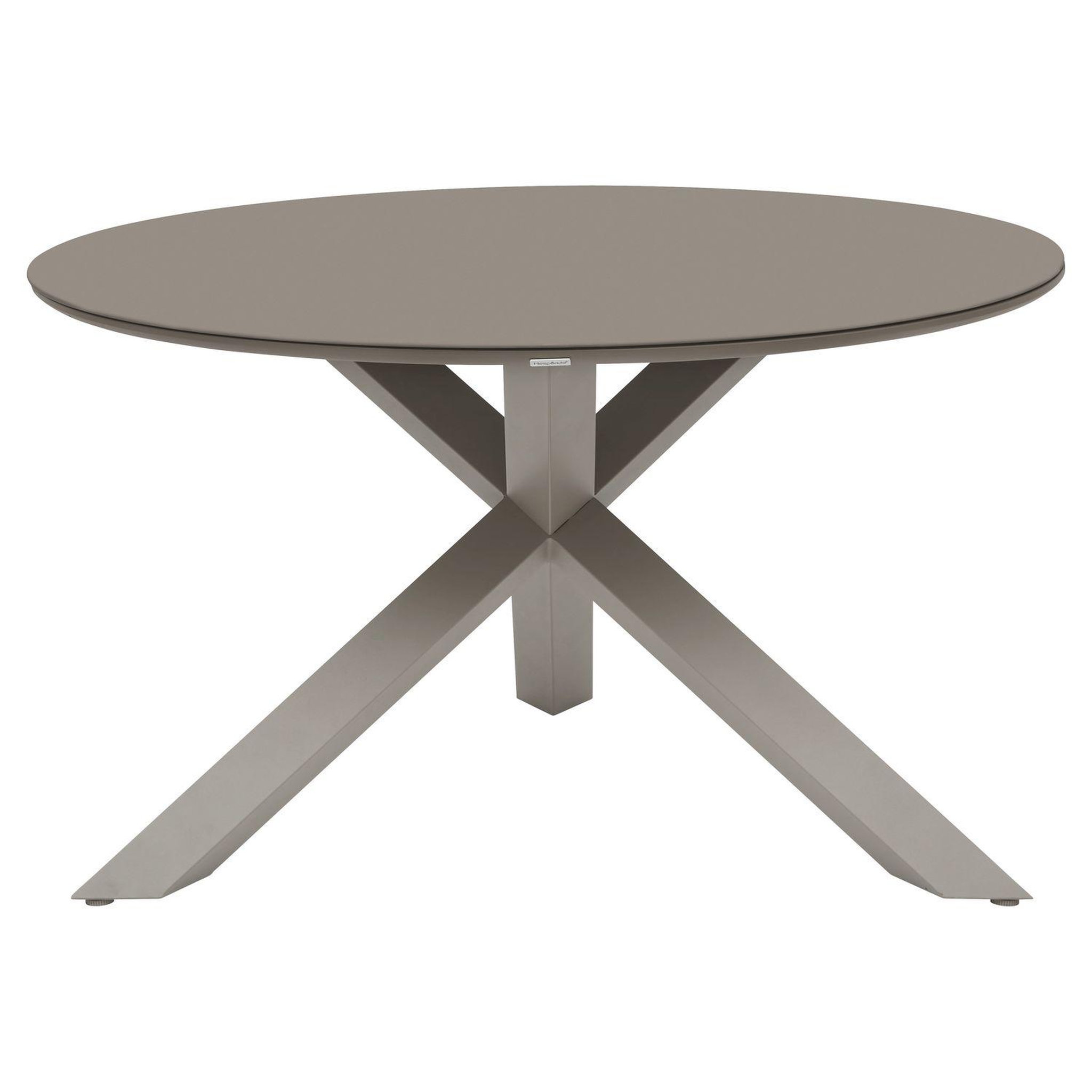 Voir la diapositive 1 : HESPERIDE Table de jardin ronde en aluminium 6 places oryon