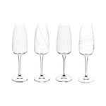 SECRET DE GOURMET Lot de 4 Flûtes à Champagne  Talia  29cl Transparent