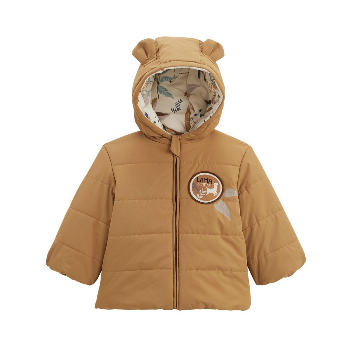 Petit Béguin Doudoune bébé intérieur polaire avec capuche Lamascotte