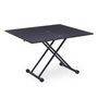 Voir la diapositive 2 : Paris Prix Table Basse Relevable  Higher  57-114cm Noir Carbone