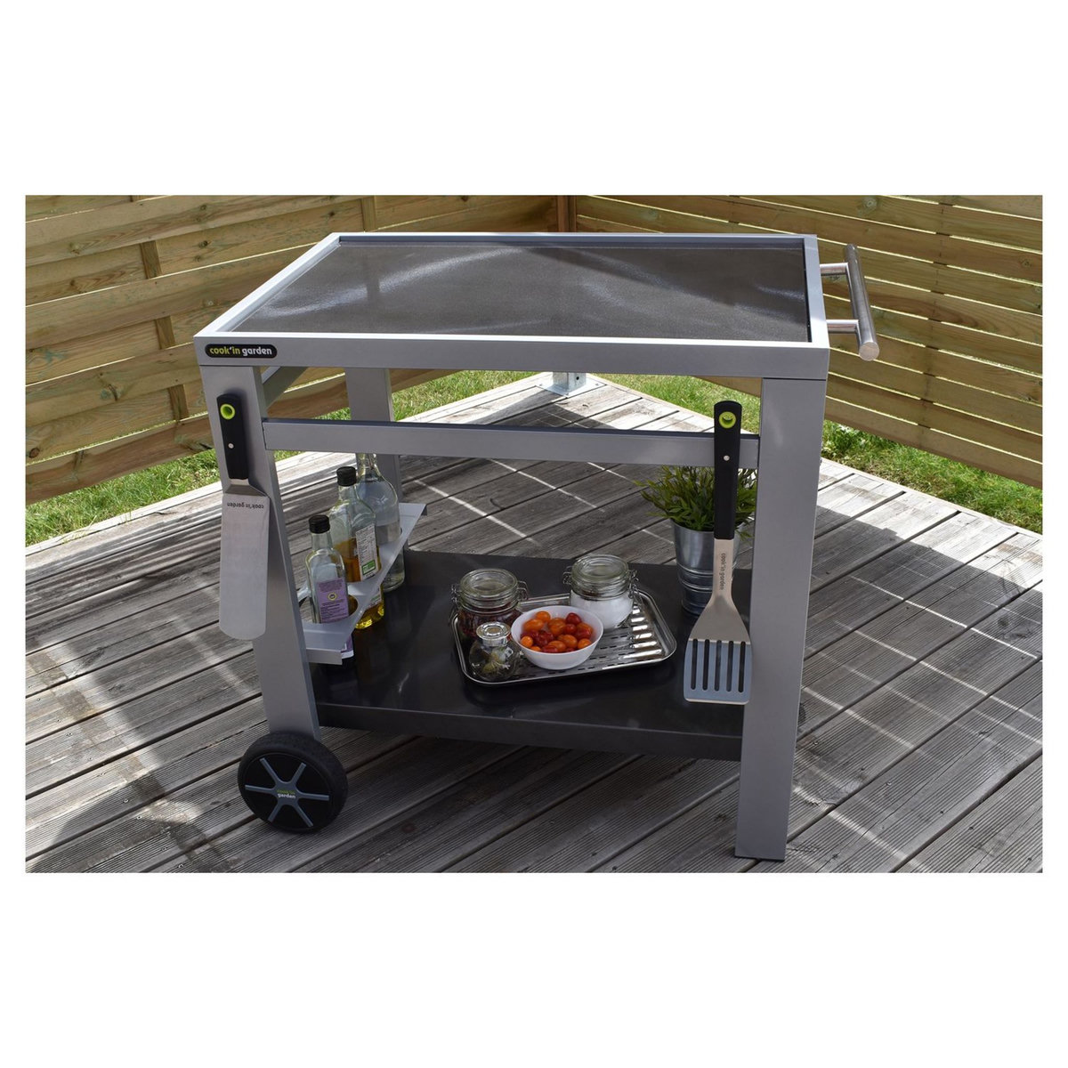 COOK'IN GARDEN Desserte - 80x55cm - Métal - MEDIA