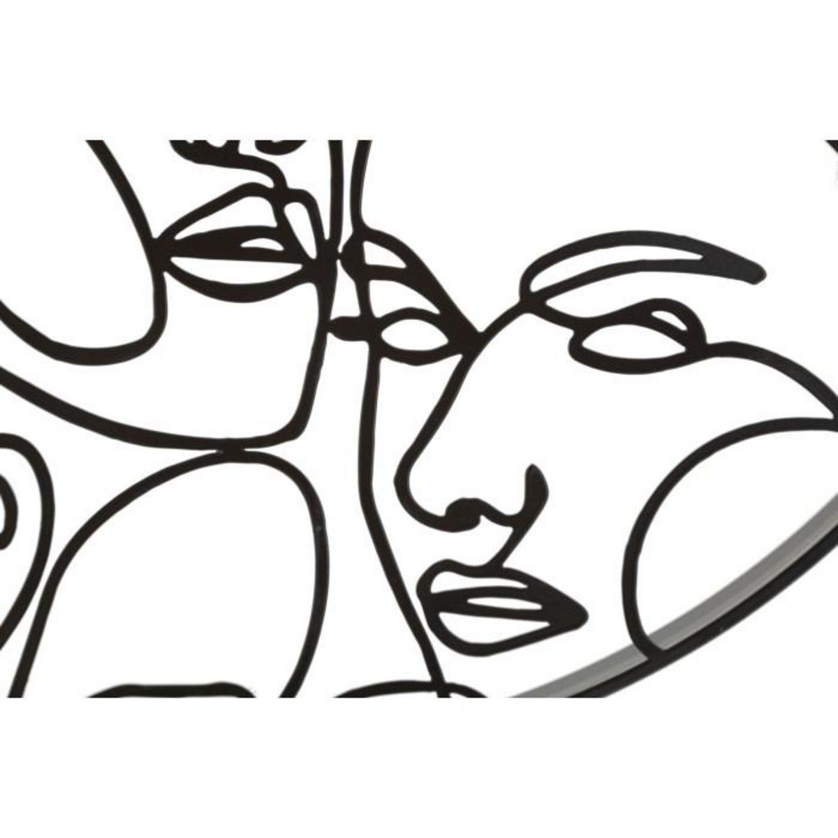 Paris Prix Horloge Murale en Métal  Faces  50cm Noir