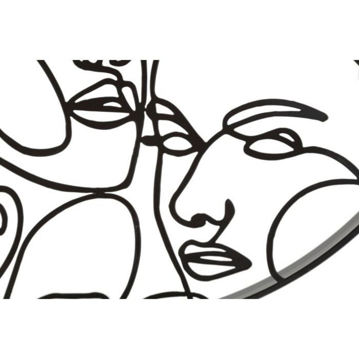 Paris Prix Horloge Murale en Métal  Faces  50cm Noir