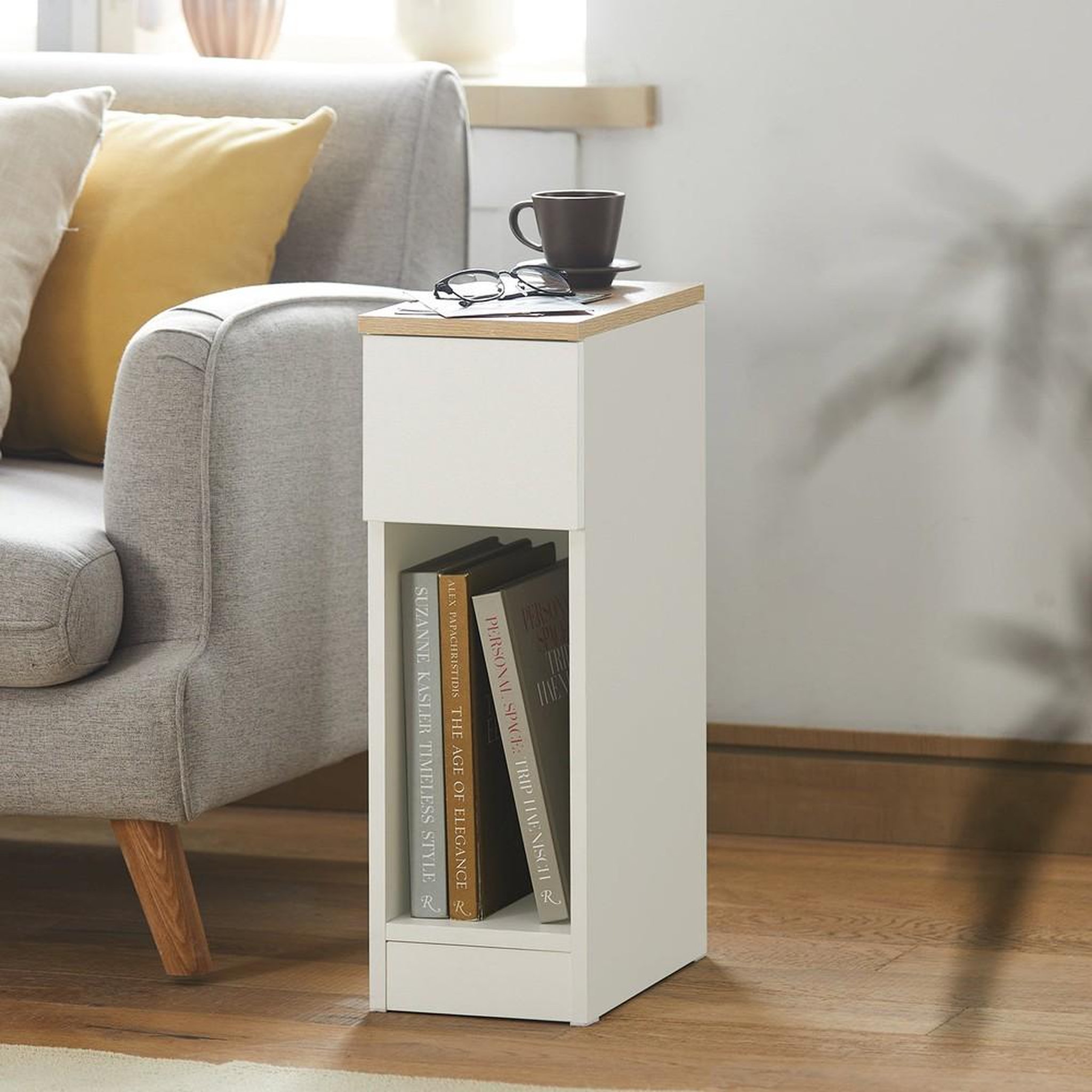 Voir la diapositive 4 : SOBUY SoBuy - Lot De 2 Tables De Chevet à 1 tiroir - Minimaliste - FBT111X2