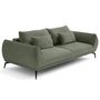 Voir la diapositive 5 : LISA DESIGN Arica - canapé droit 3 places convertible en tissu texturé