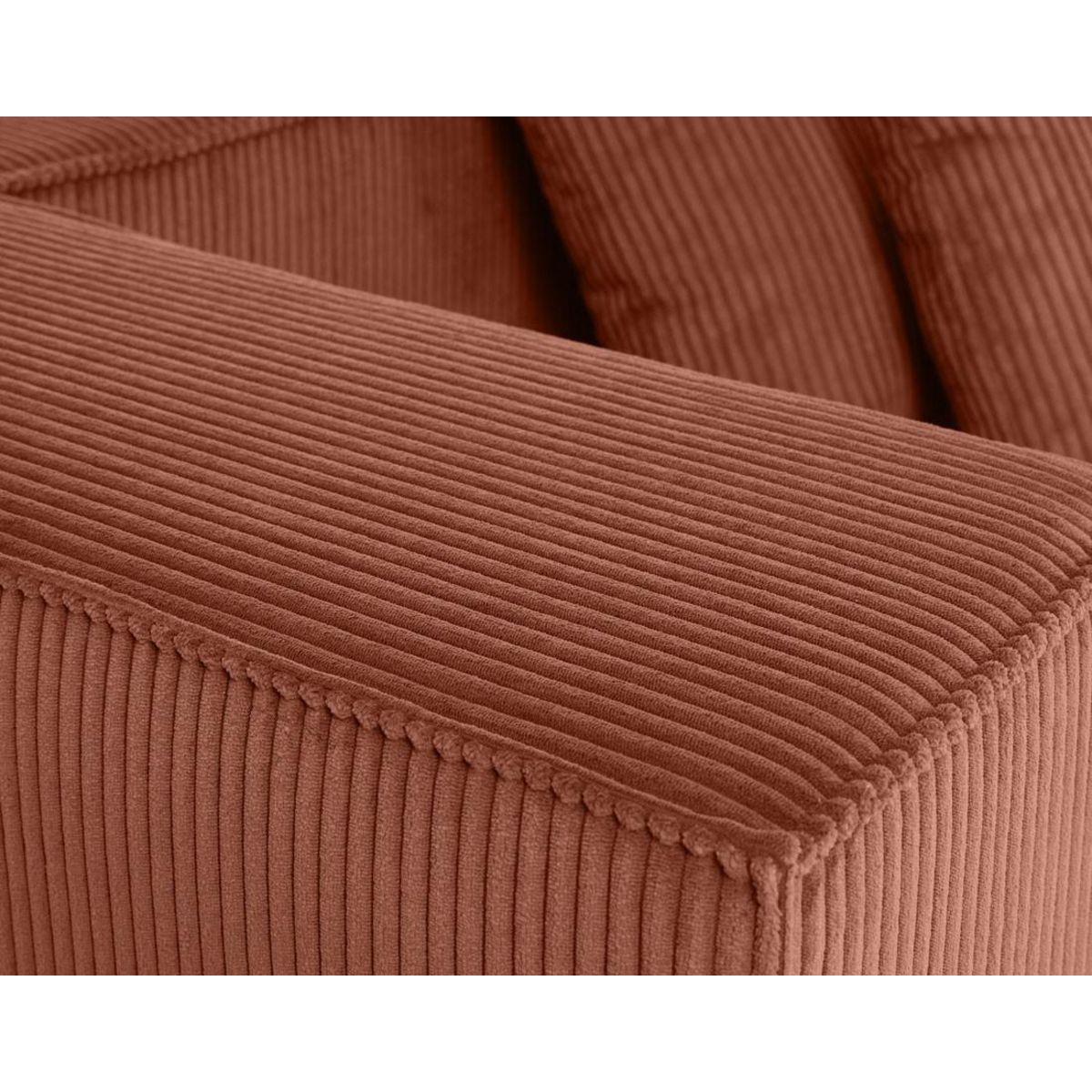 LISA DESIGN Colombine - canapé modulable droit - 2 places - en velours côtelé