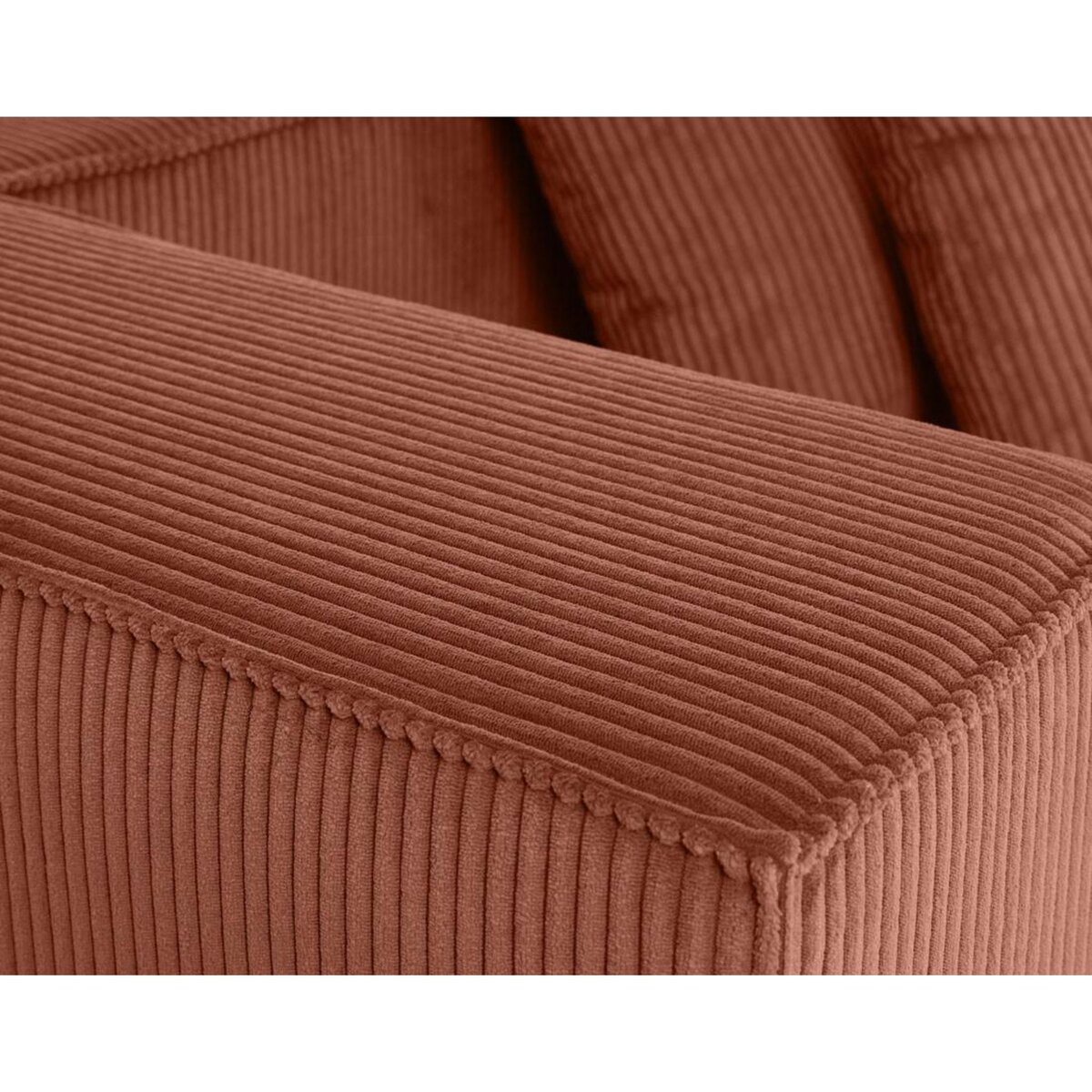 LISA DESIGN Colombine - canapé modulable droit - 2 places - en velours côtelé