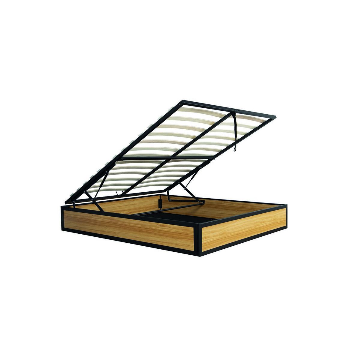 CONCEPT USINE Lit coffre industriel 140 x 190 cm JERSEY