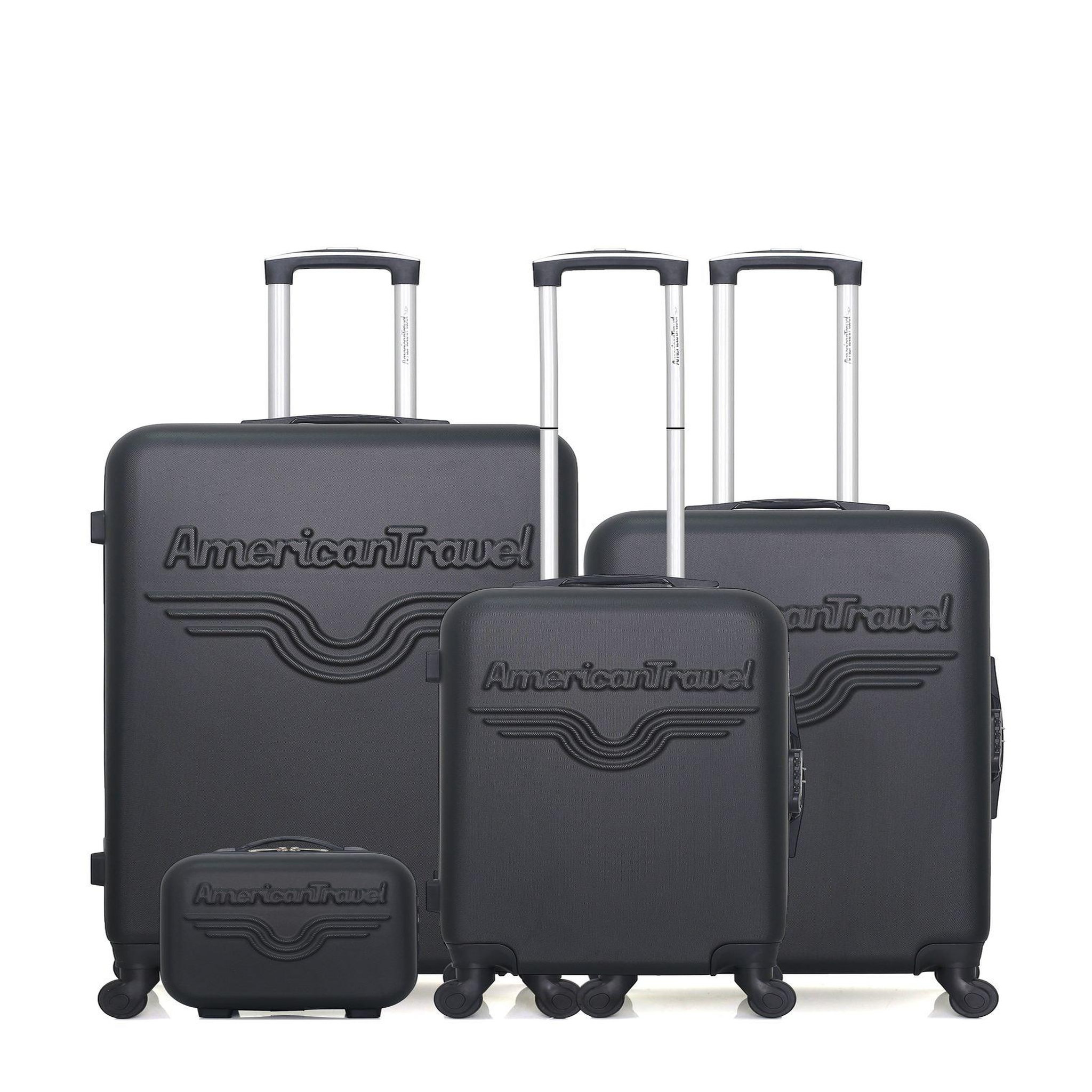 AMERICAN TRAVEL American travel - set de 4 valises chelsea-c 75 cm 4 roues