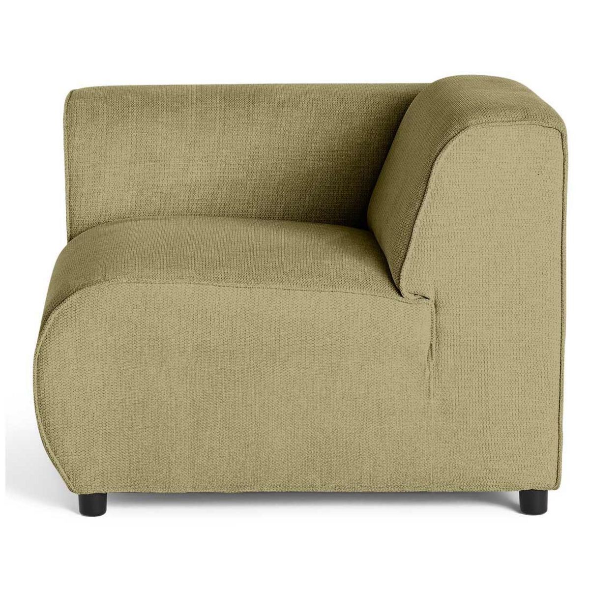 LISA DESIGN Suaro - module d'assise d'angle gauche en tissu texturé