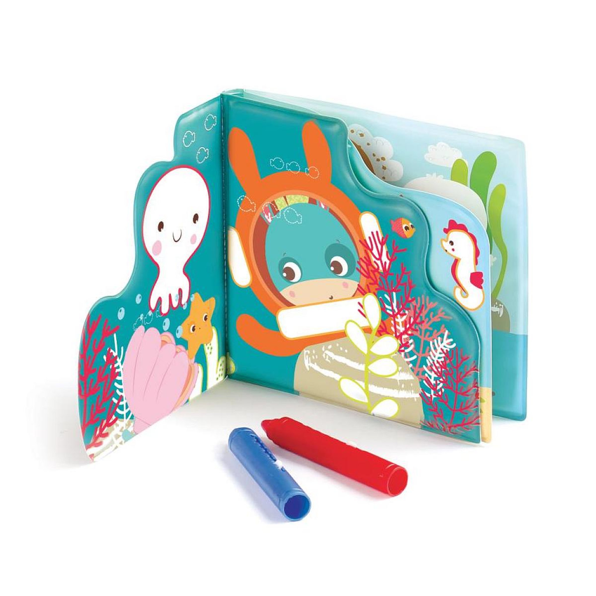 Voir la diapositive 3 : LUDI Livre de bain à colorier avec crayons