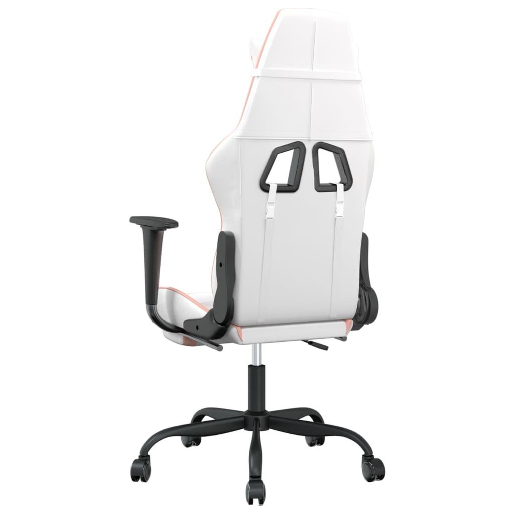Voir la diapositive 5 : VIDAXL Chaise de jeu avec repose-pied Blanc et rose Similicuir