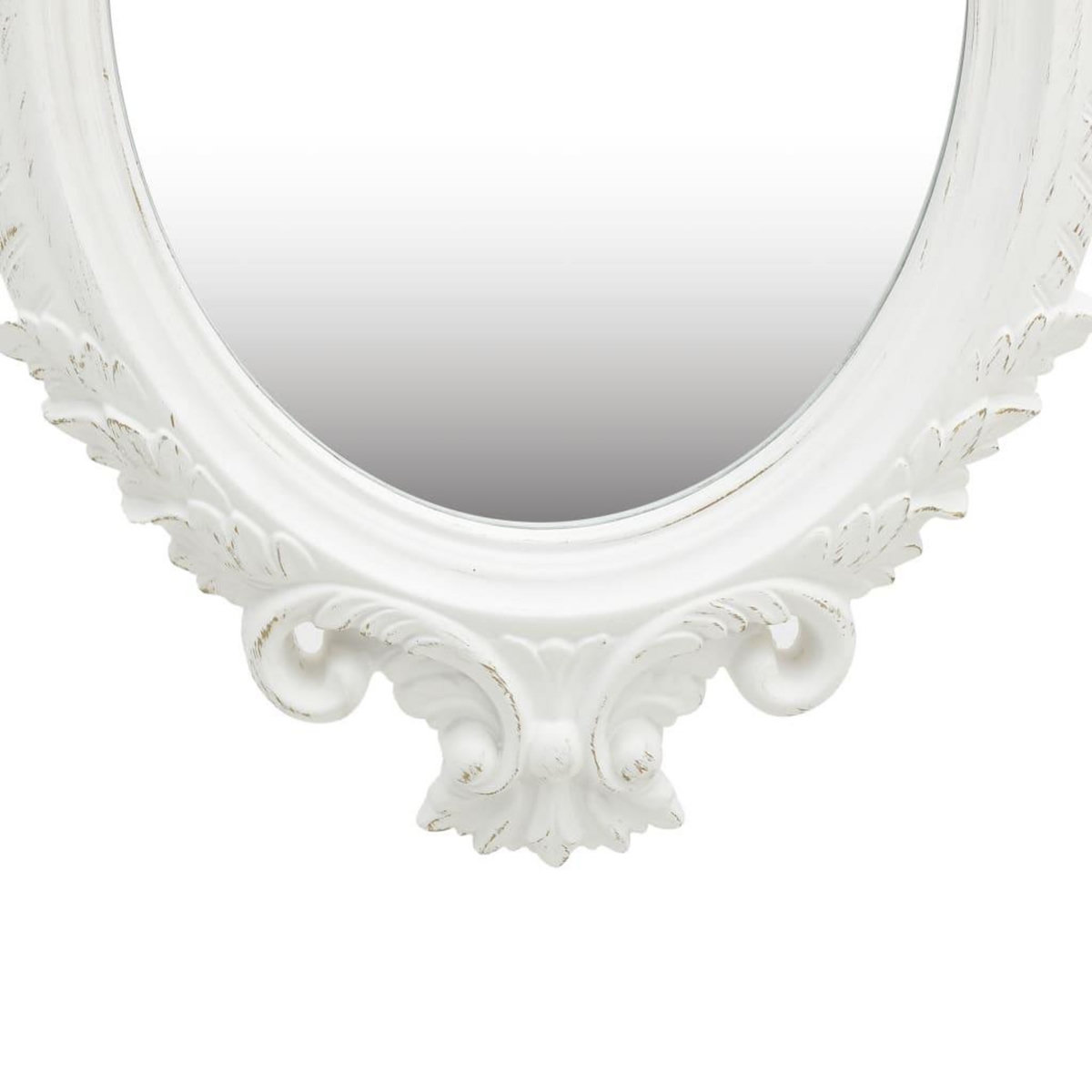 VIDAXL Miroir mural style chateau 56x76 cm Blanc