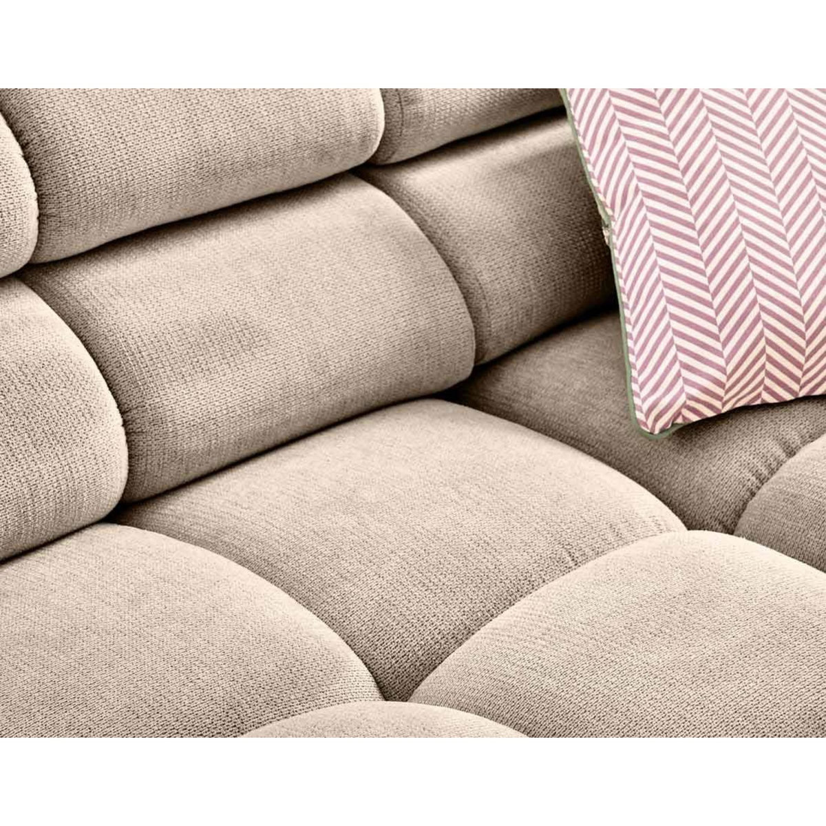 LISA DESIGN Matera - canapé d'angle gauche 3 places avec têtières réglables en tissu texturé