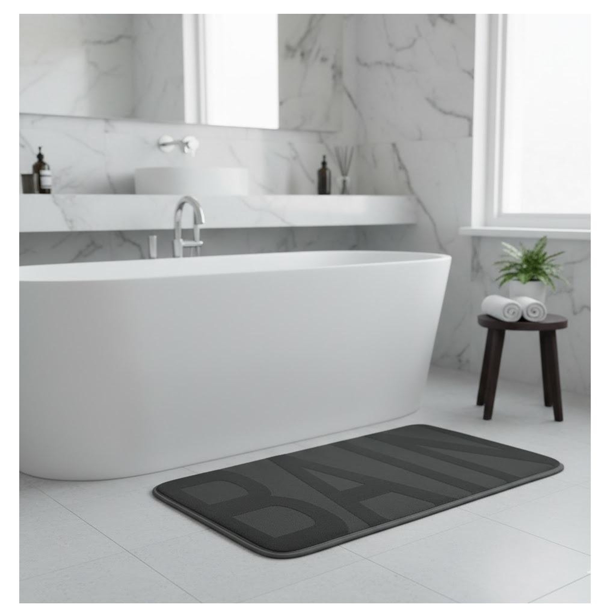 Voir la diapositive 2 : Eden Tapis de bain collection bain design et moderne