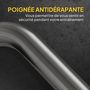 Voir la diapositive 6 : HOMCOM Ensemble d'haltères 25 kg total, barre d'haltère avec disques de poids 5 kg et 2,5 kg, barre longue, avec poignée antidérapante, exercices de fitness entraînement à la maison et gym, noir