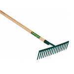 Leborgne Râteau 16 dents droites - manche bois certifié PEFC 100%