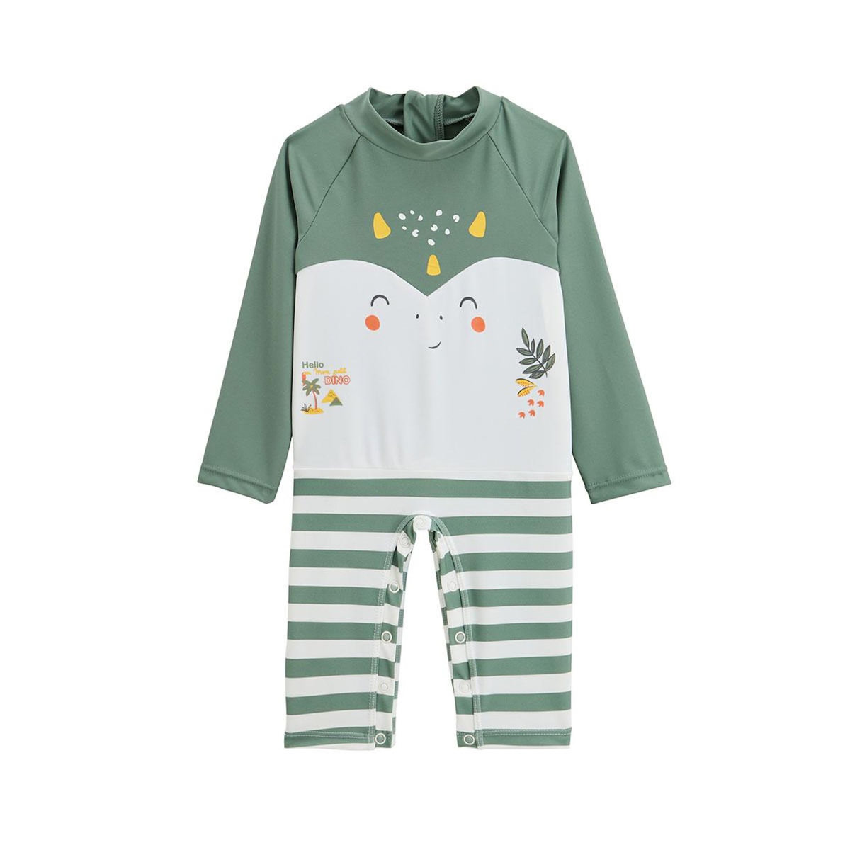 Petit Béguin Combinaison bain bébé de protection UV Hello Dino