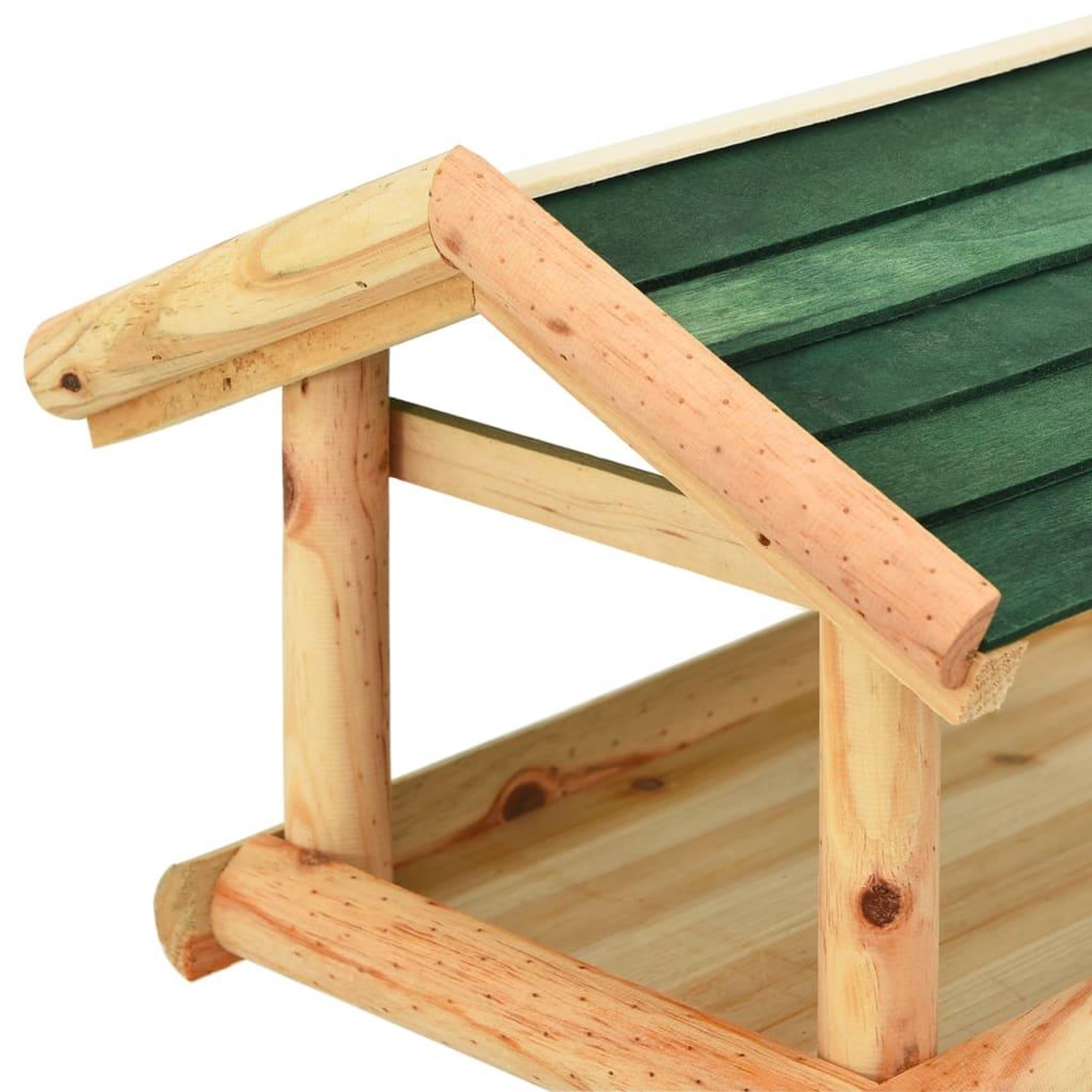 Voir la diapositive 4 : VIDAXL Mangeoire a oiseaux et support 37x28x100cm bois de sapin massif