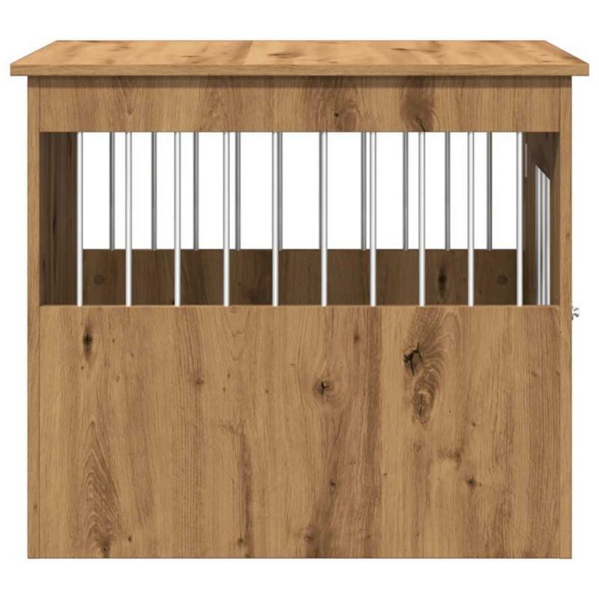 VIDAXL Meuble de cage pour chiens chêne artisanal 55x75x65 cm