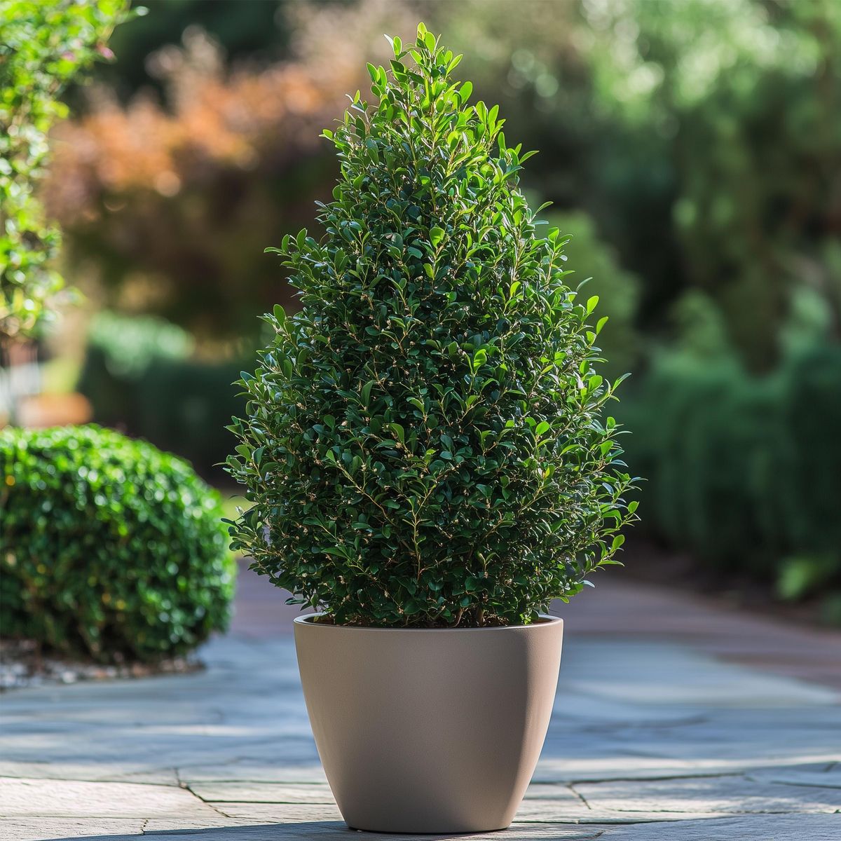 PLANT IN A BOX Houx crenelé - Ilex crenata 'Jenny' - Hauteur 55-65cm - ⌀21cm