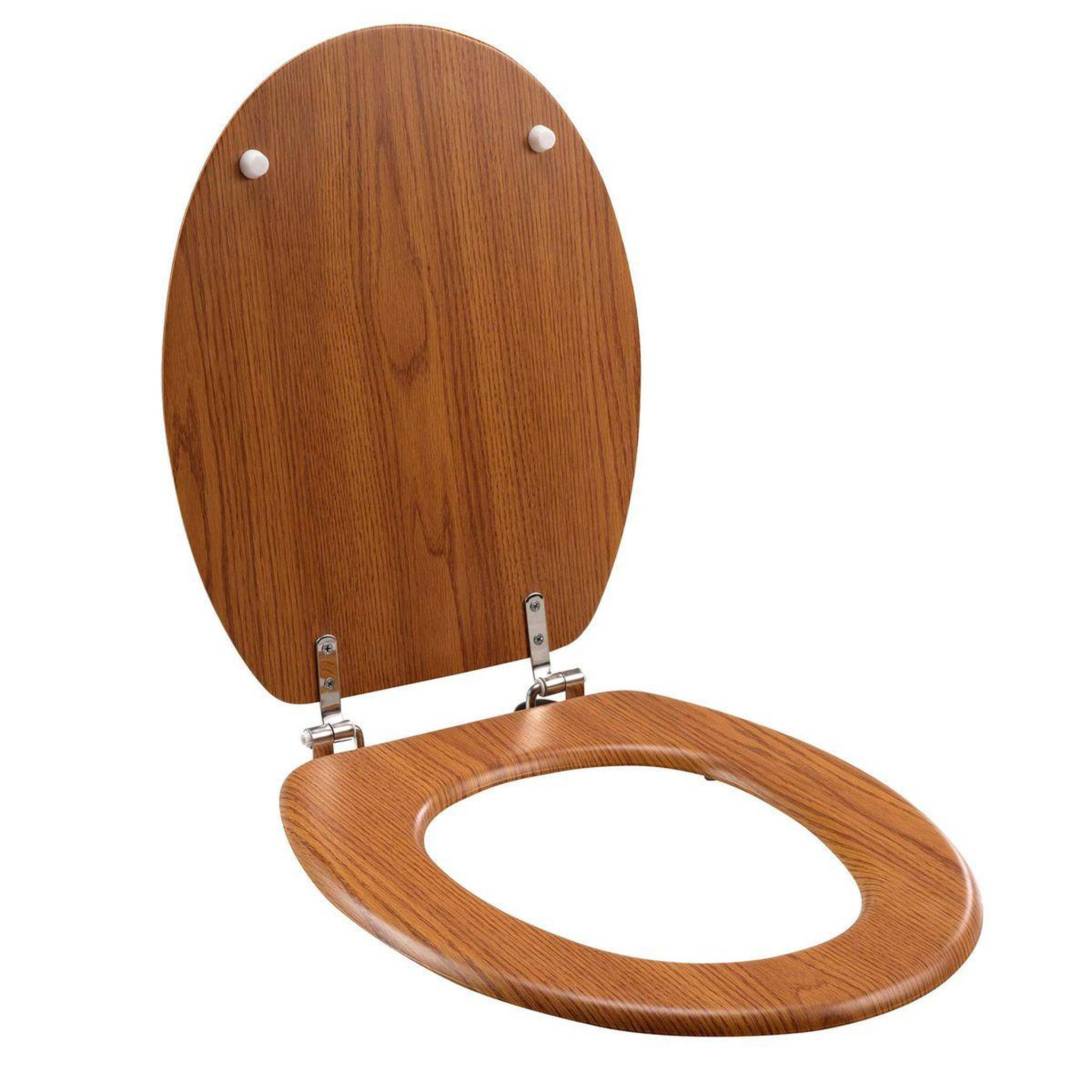 Voir la diapositive 2 : Douceur d'Intérieur Abattant wc effet bois  strata  46cm naturel