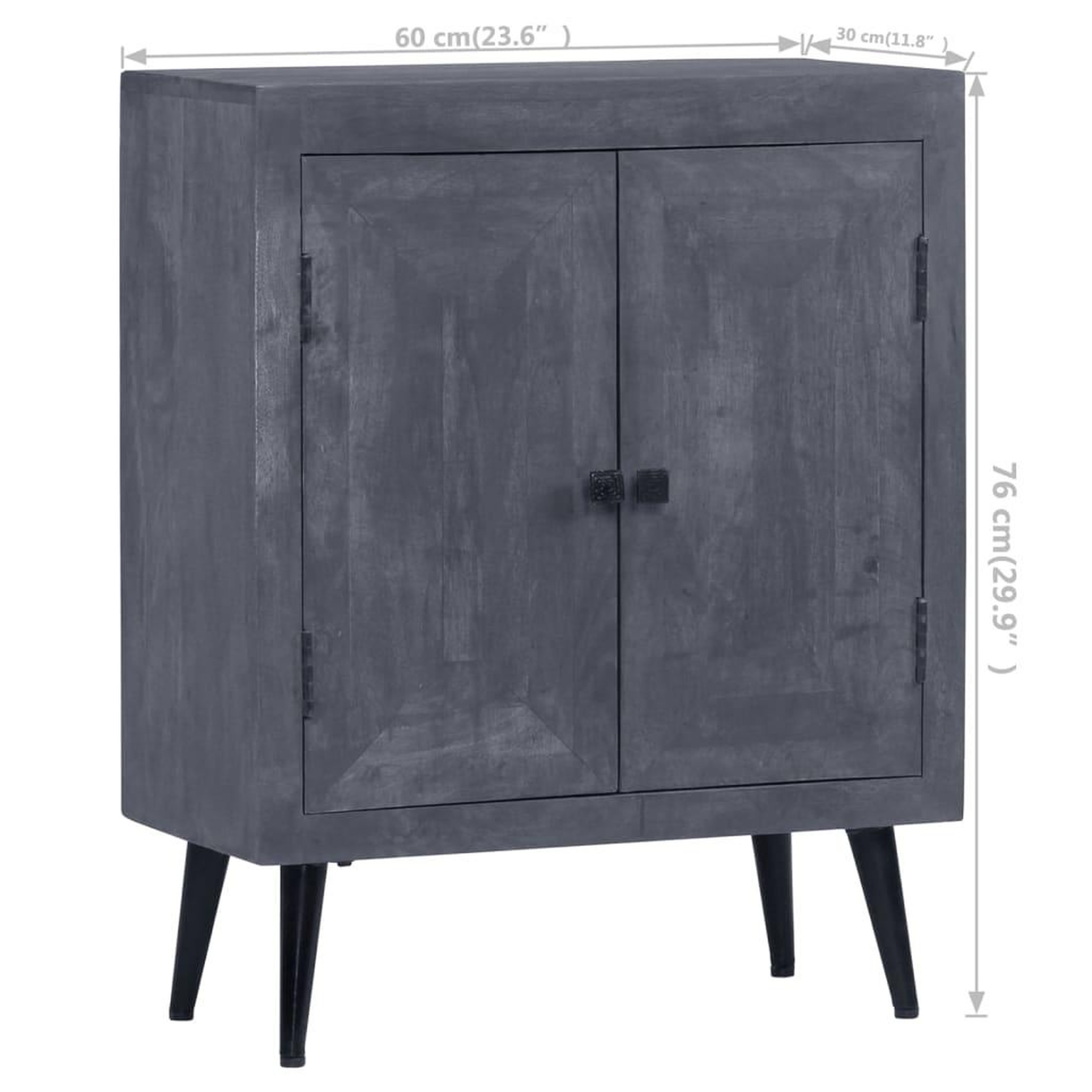 Voir la diapositive 6 : VIDAXL Buffet Bois solide de manguier 60x30x76 cm