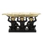 Voir la diapositive 2 : Paris Prix Vide-Poche Statuette  3 Singes  43cm Noir & Or
