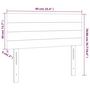 Voir la diapositive 6 : VIDAXL Tete de lit a LED Bleu fonce 90x5x78/88 cm Velours