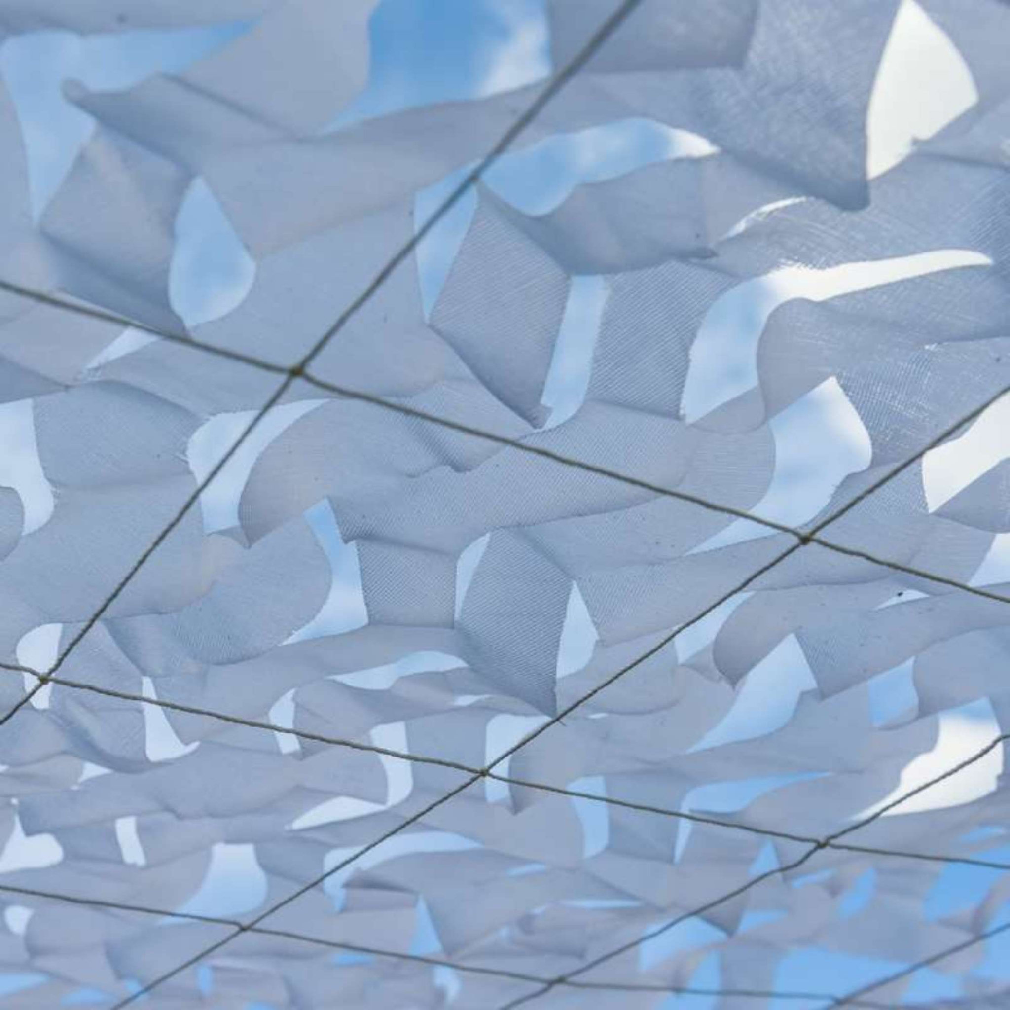 Voir la diapositive 5 :  Toile d'ombrage ajourée blanche  3 x 3m