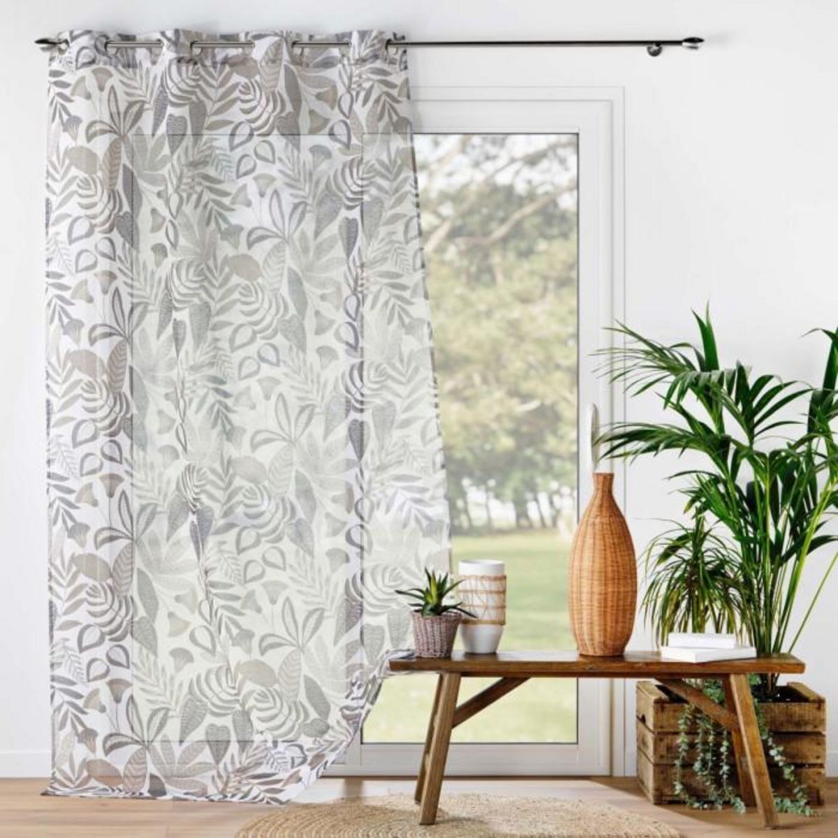 Paris Prix Rideau Voilage à Œillets  Tilda  140x240cm Blanc