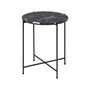 Voir la diapositive 2 : LISA DESIGN Ezaro - table basse ronde - 42 cm - plateau en marbre - pieds en acier
