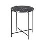 Voir la diapositive 2 : LISA DESIGN Ezaro - table basse ronde - 42 cm - plateau en marbre - pieds en acier