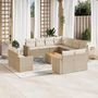 Voir la diapositive 1 : VIDAXL Salon de jardin avec coussins 12 pcs beige resine tressee