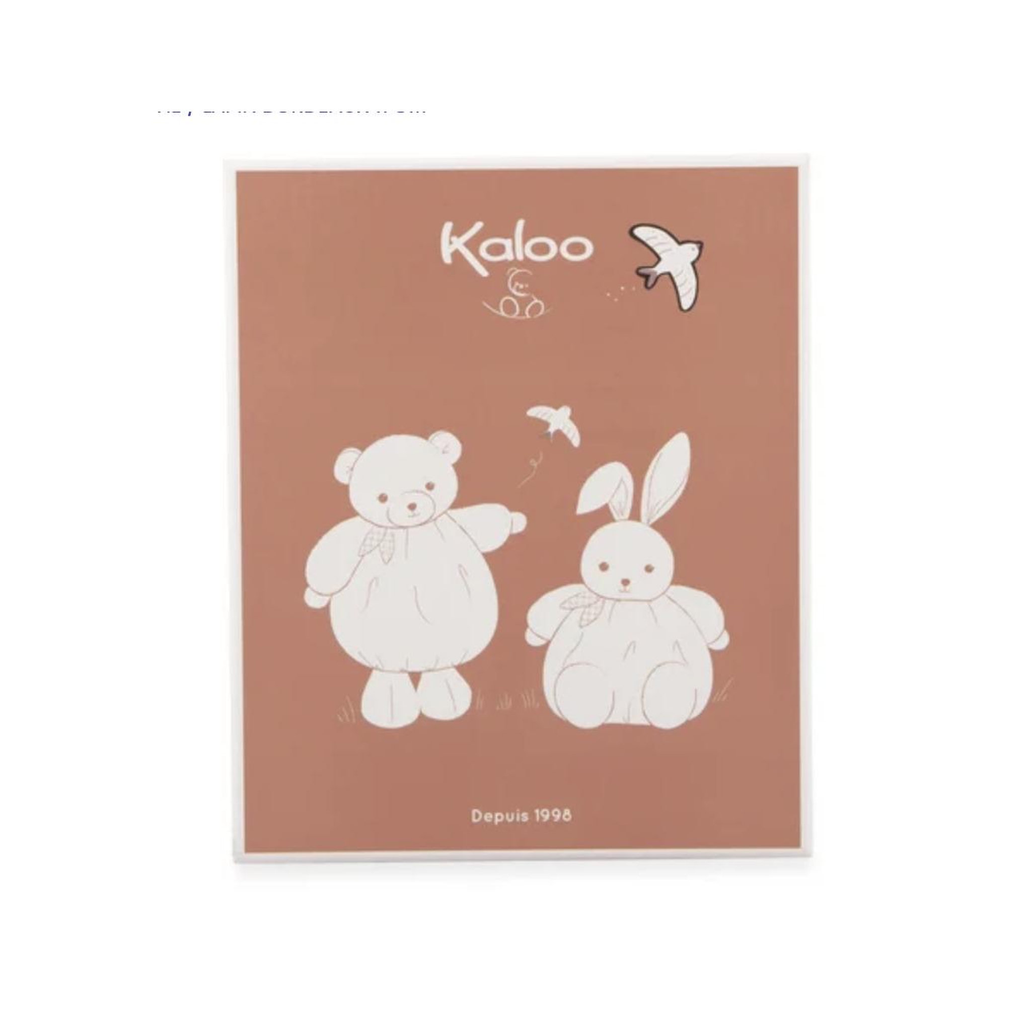 Voir la diapositive 3 : Kaloo Patapouf Lapin Bordeaux 17cm