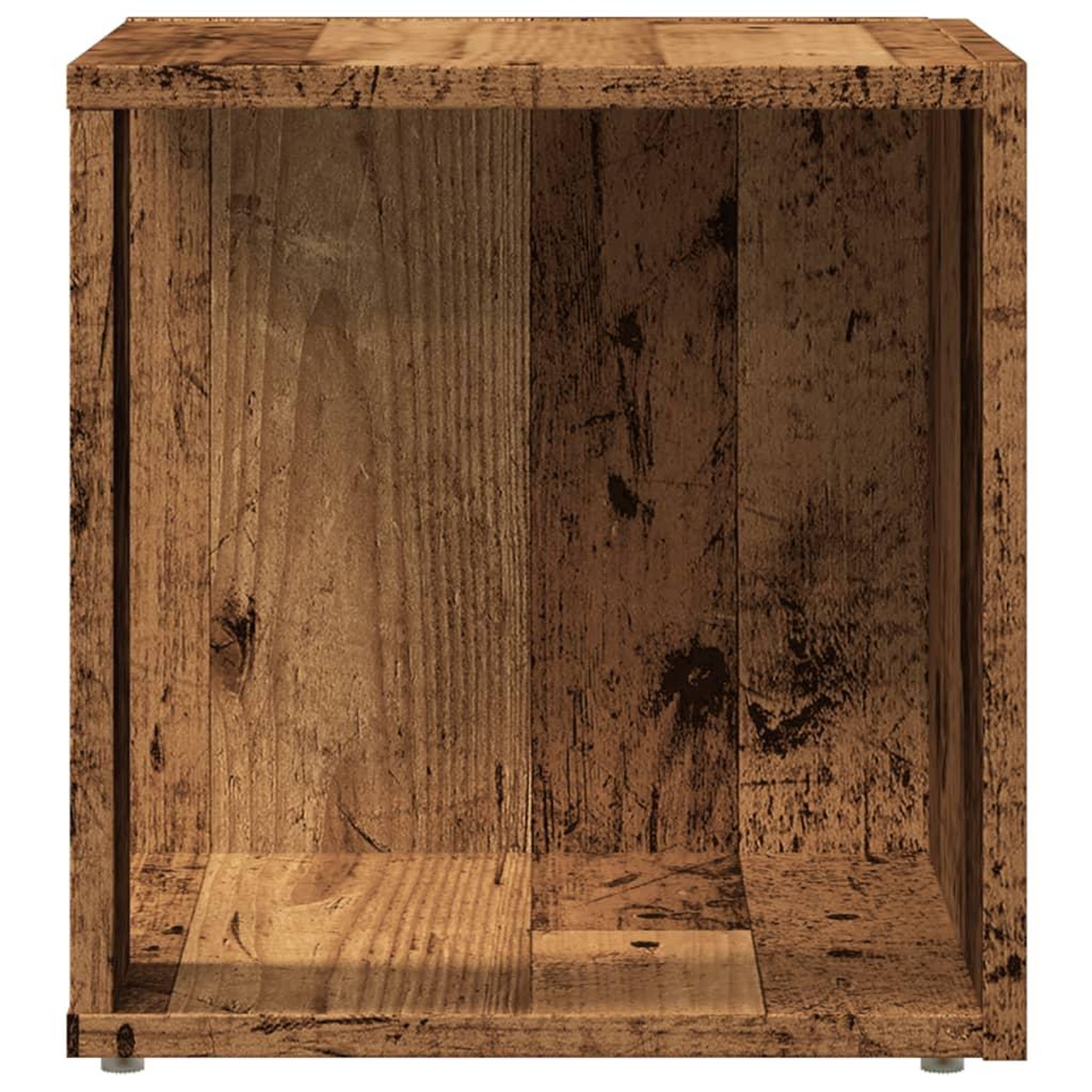 Voir la diapositive 4 : VIDAXL Table d'appoint vieux bois 33x33x34 cm bois d'ingenierie