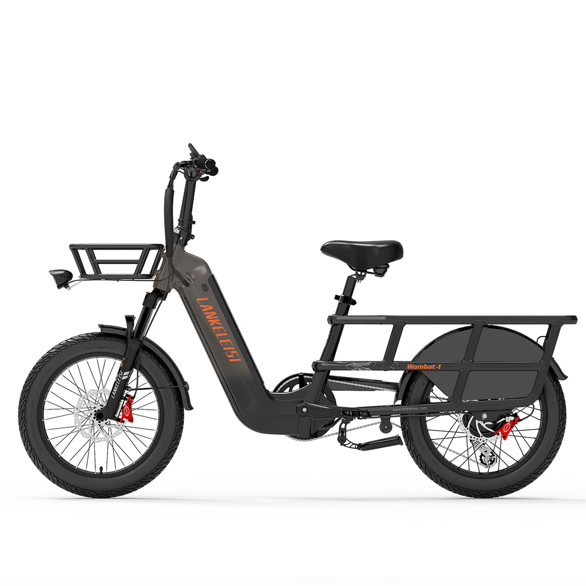 Voir la diapositive 2 : LANKELEISI Vélo cargo électrique LANKELEISI Wombat-1
