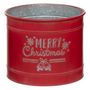 Voir la diapositive 2 : ATMOSPHERA Lot de 3 Cache-Pots en Métal  Merry Christmas  34 cm Rouge