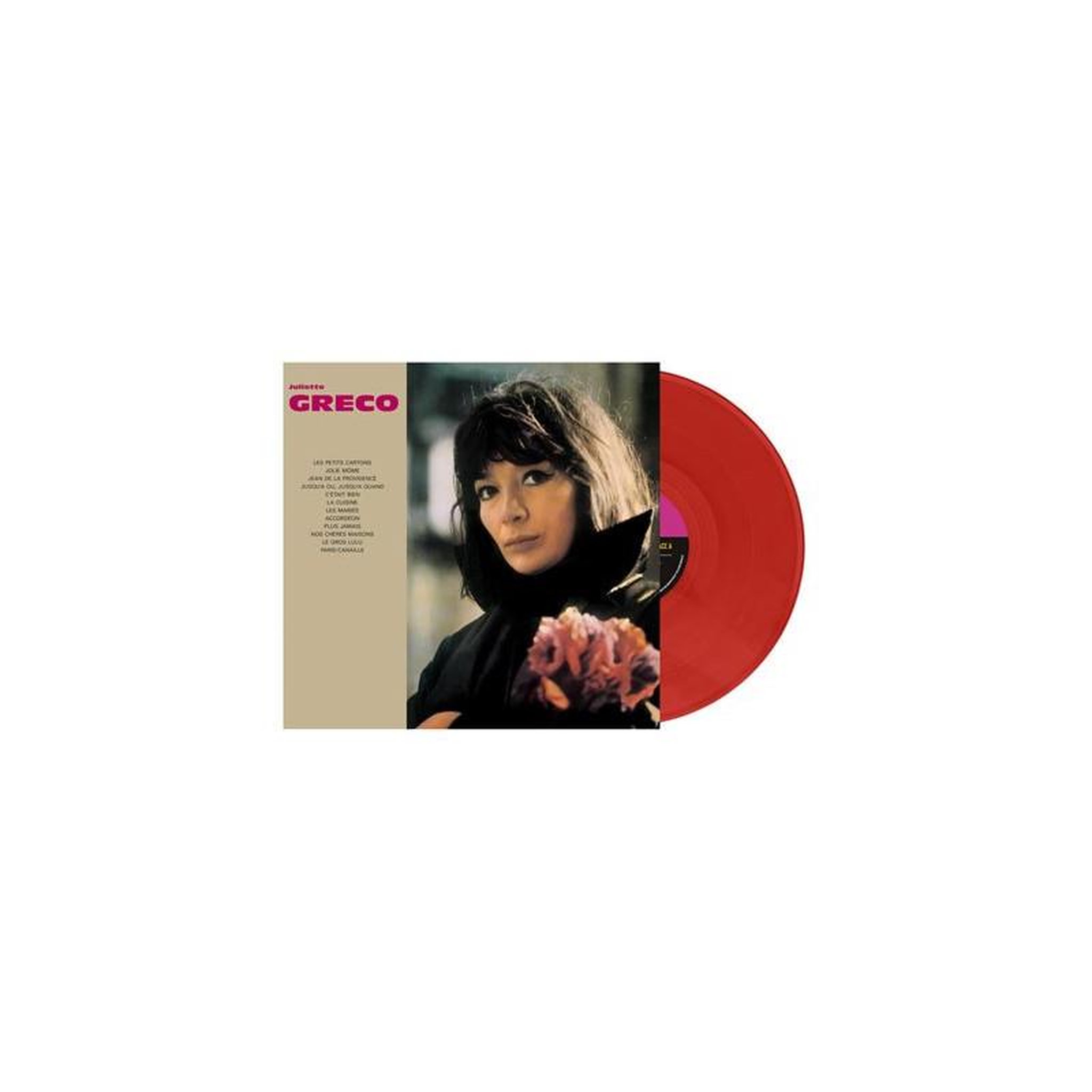 Disque vinyle greco édition limitée vinyle rouge à pochette portrait