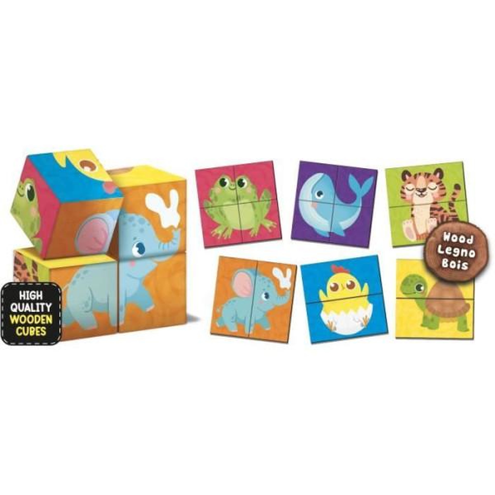 Voir la diapositive 3 : LISCIANI GIOCHI Jeu de bois et carton pour associations - LISCIANI - Dextérité et observation