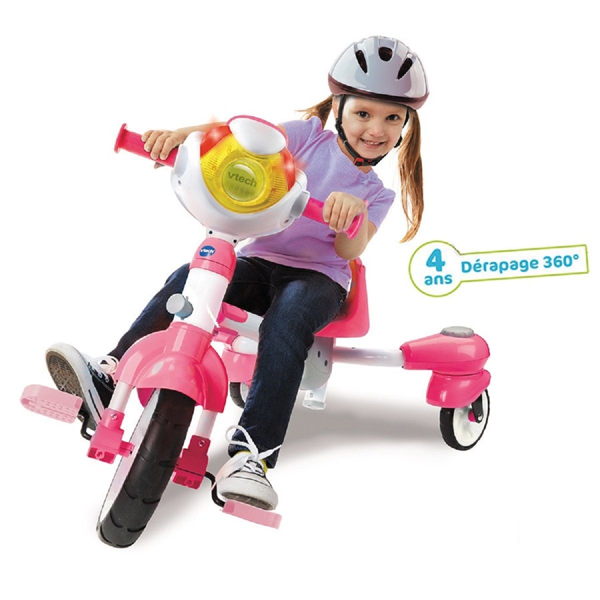 VTECH Tricycle interactif 6 en 1 rose - Dès 9 mois 