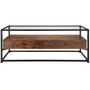Voir la diapositive 2 : tectake Buffet bas style industriel Bois foncé industriel, rustique