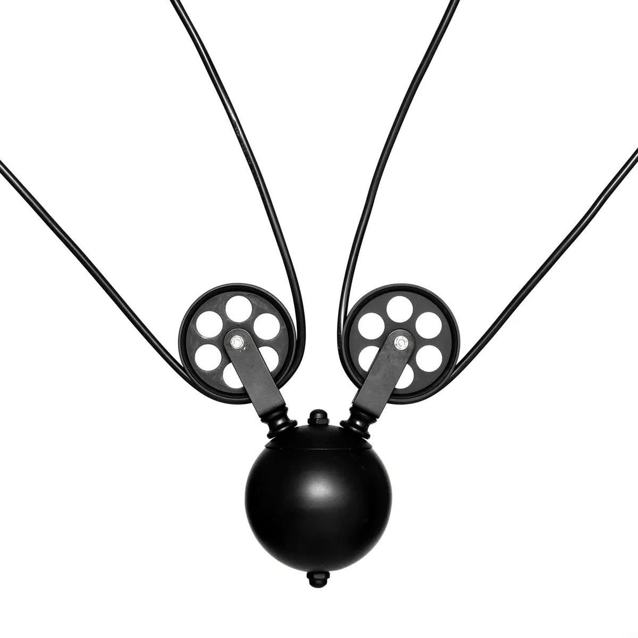 Voir la diapositive 3 : ATMOSPHERA Suspension 2 têtes  ezio  120cm noir