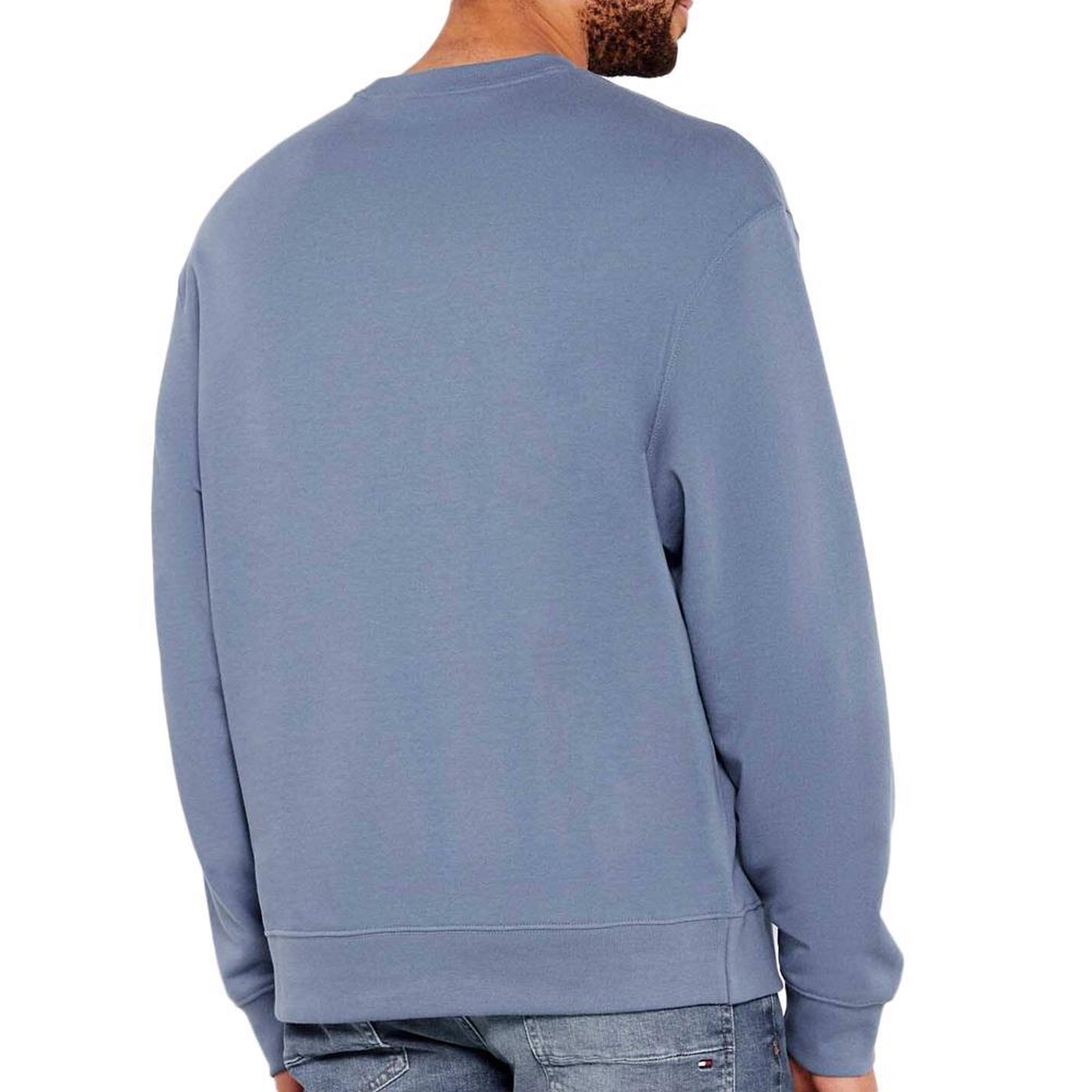 Voir la diapositive 2 : CALVIN KLEIN JEANS Sweat Bleu Homme Calvin Klein Jeans Badge Terry
