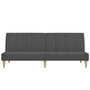 Voir la diapositive 5 : VIDAXL Canape-lit a 2 places gris fonce tissu