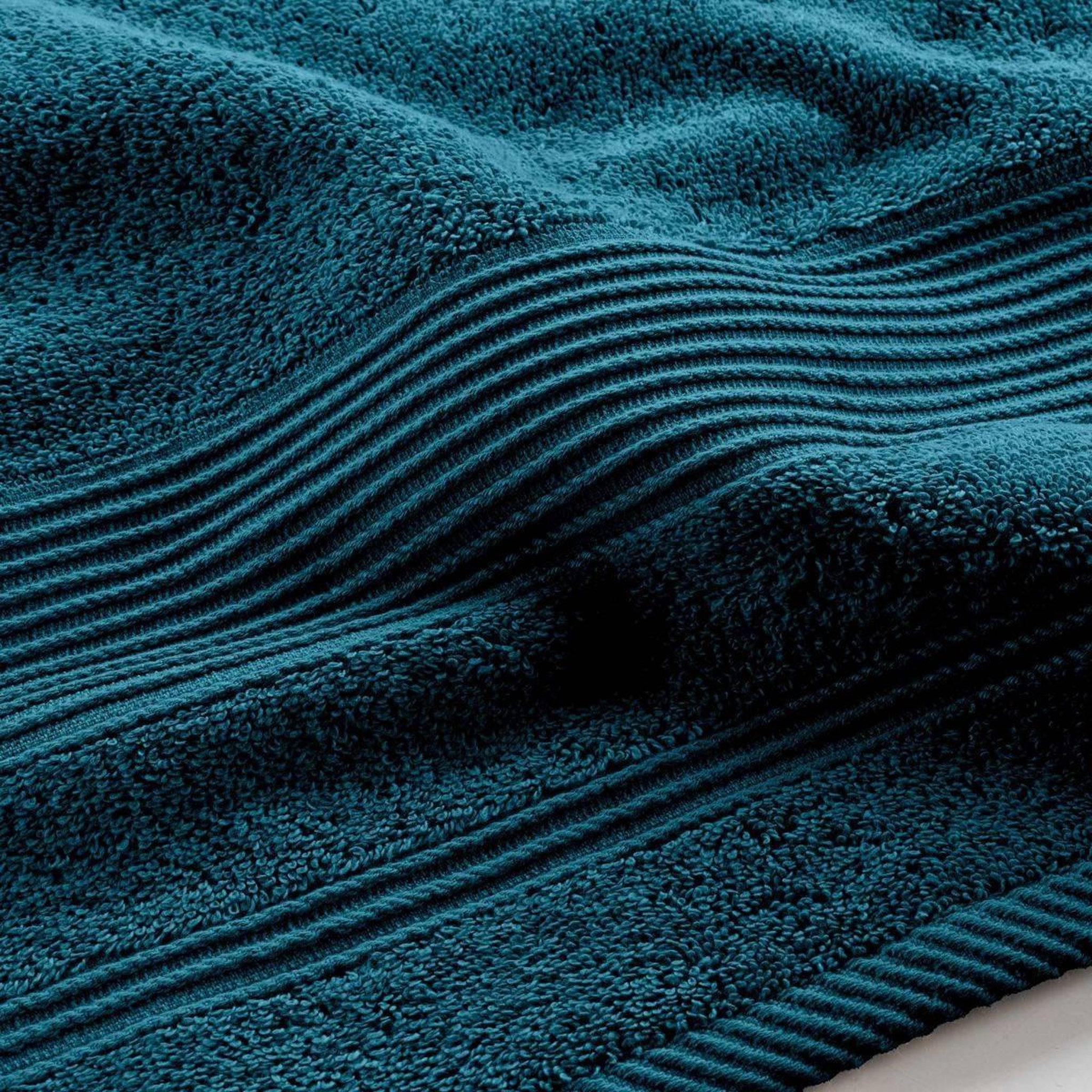 Voir la diapositive 3 : Douceur d'Intérieur Drap de bain  tendresse  90x150cm bleu indigo